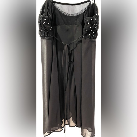 Gorgeous Sheer Babydoll with rhinestones and sequins. - Picture 4 of 6
